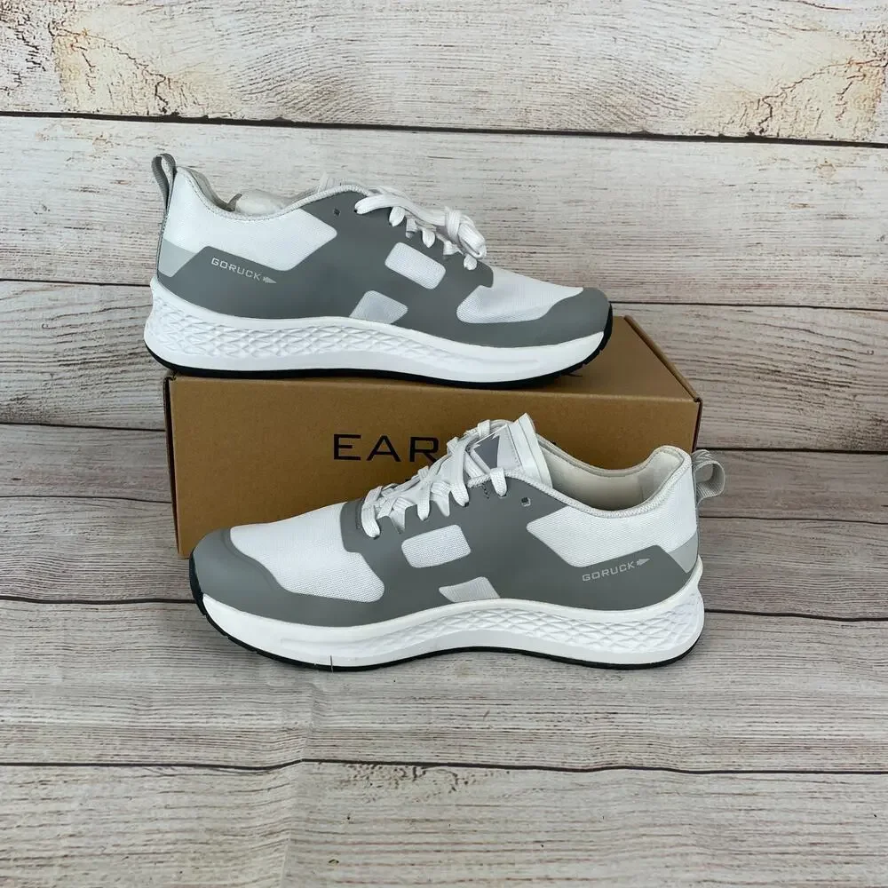 Go Ruck Rough Runner Mens Sz 8 Running Shoes White Speed Grey Raven - Picture 2 of 11